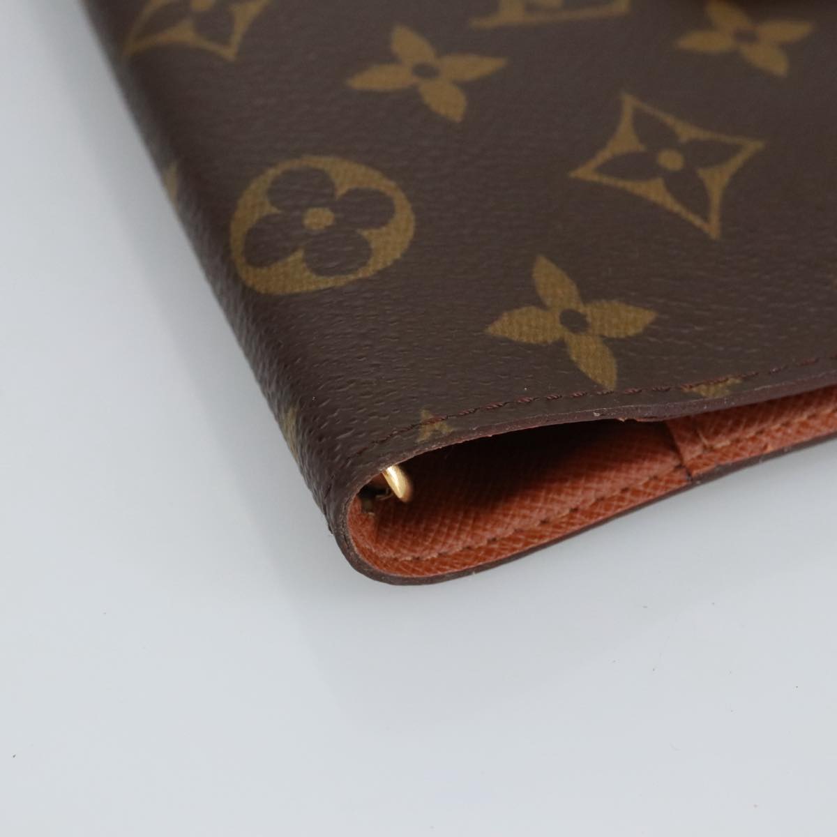 LOUIS VUITTON Monogram Agenda PM Day Planner Cover R20005 LV Auth 99513