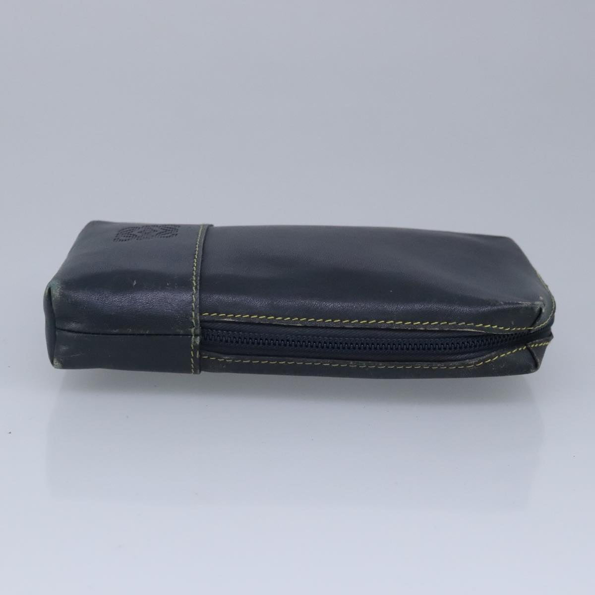 LOEWE Pouch Leather Navy Auth 99519