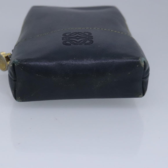 LOEWE Pouch Leather Navy Auth 99519