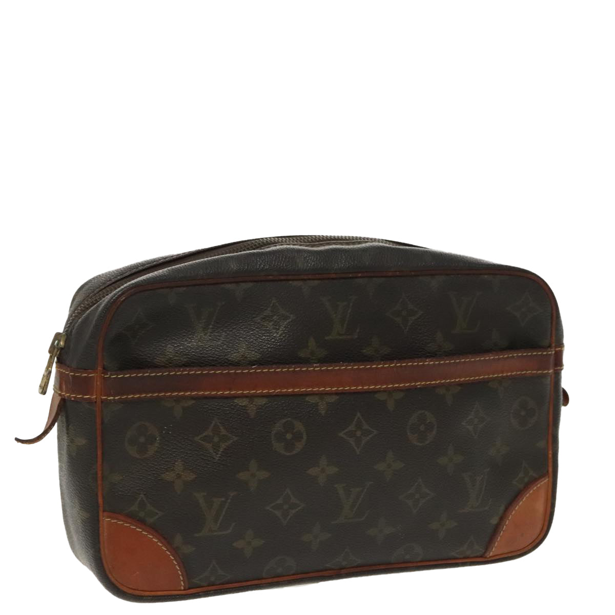 LOUIS VUITTON Monogram Compiegne 28 Clutch Bag M51845 LV Auth 99523