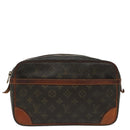 LOUIS VUITTON Monogram Compiegne 28 Clutch Bag M51845 LV Auth 99523-13