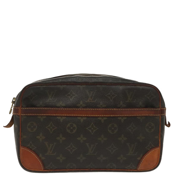 LOUIS VUITTON Monogram Compiegne 28 Clutch Bag M51845 LV Auth 99523
