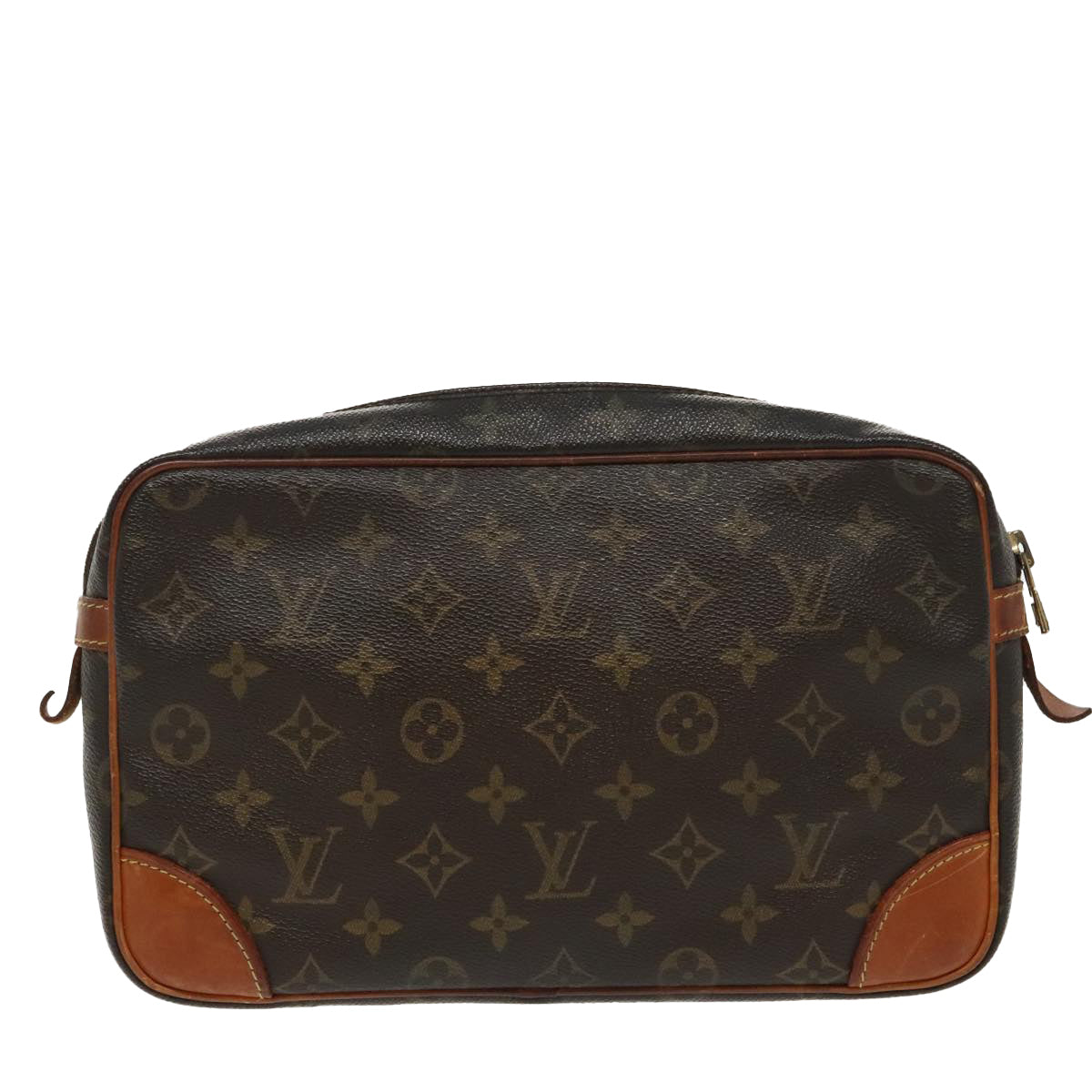 LOUIS VUITTON Monogram Compiegne 28 Clutch Bag M51845 LV Auth 99523