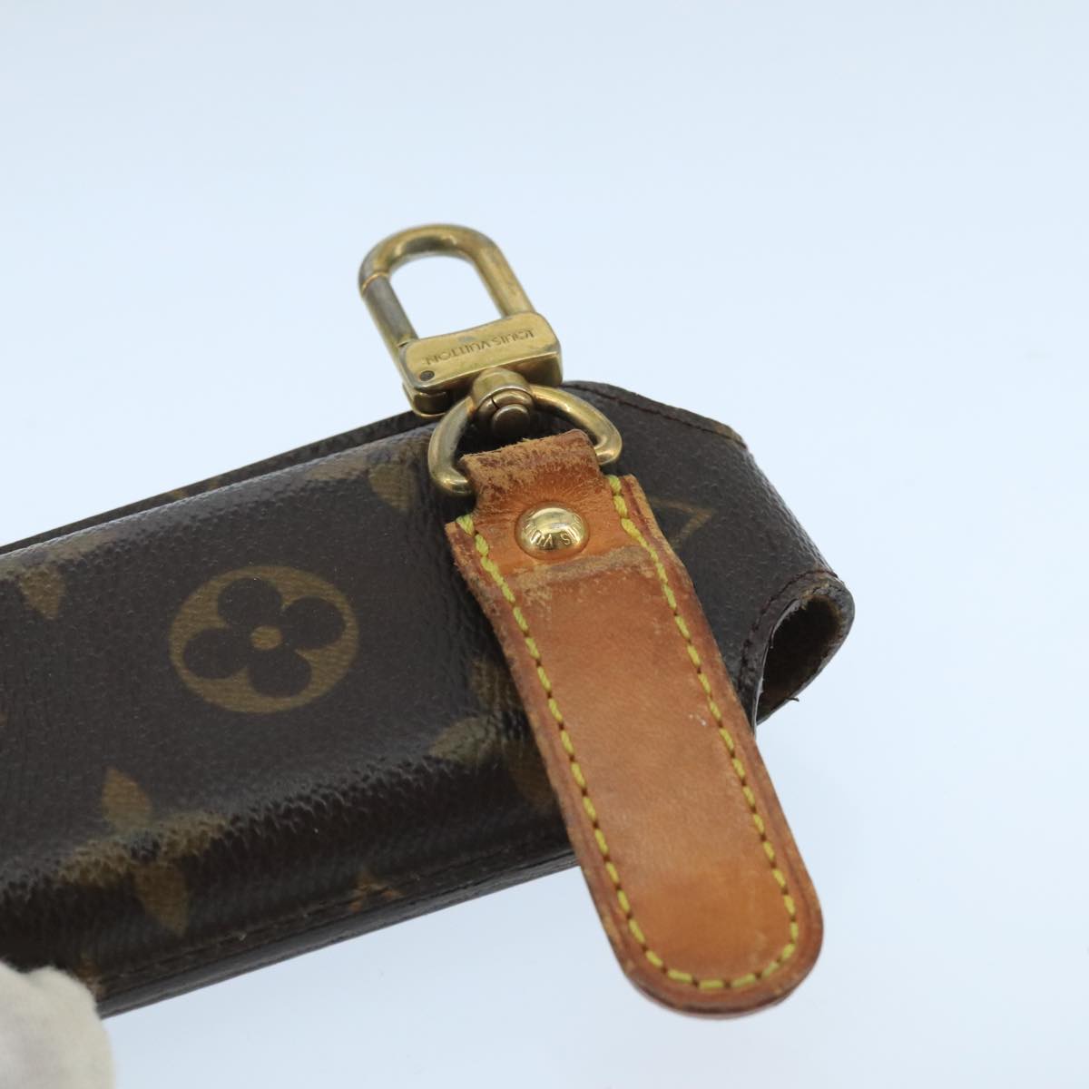 LOUIS VUITTON Monogram Etui Telephone International Cell Case M63064 Auth 99527