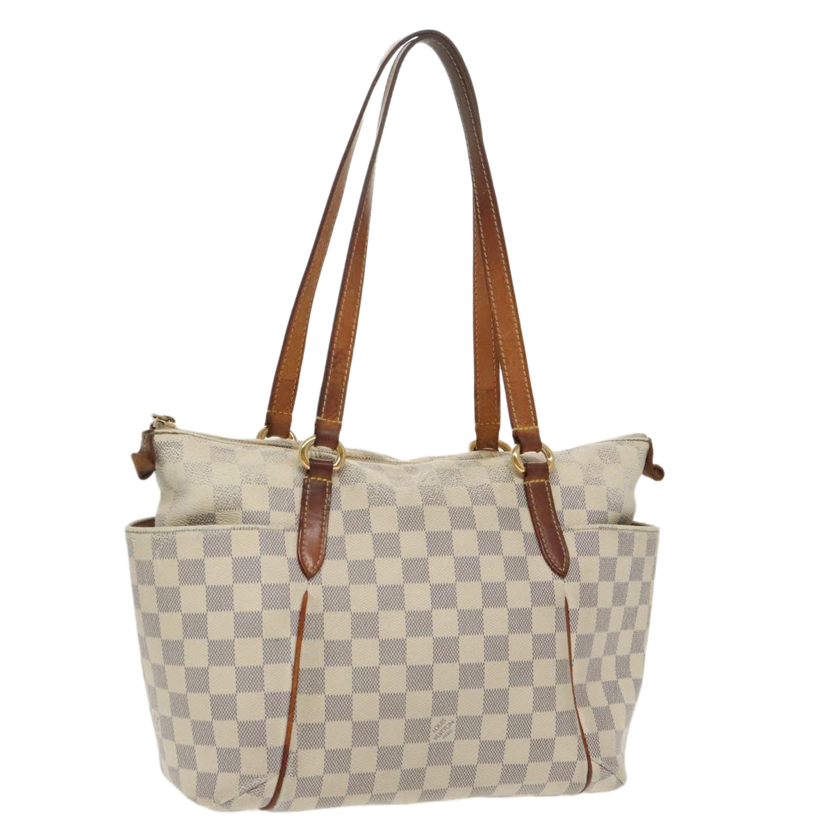 LOUIS VUITTON Damier Azur Totally PM Tote Bag N41280 LV Auth 99532