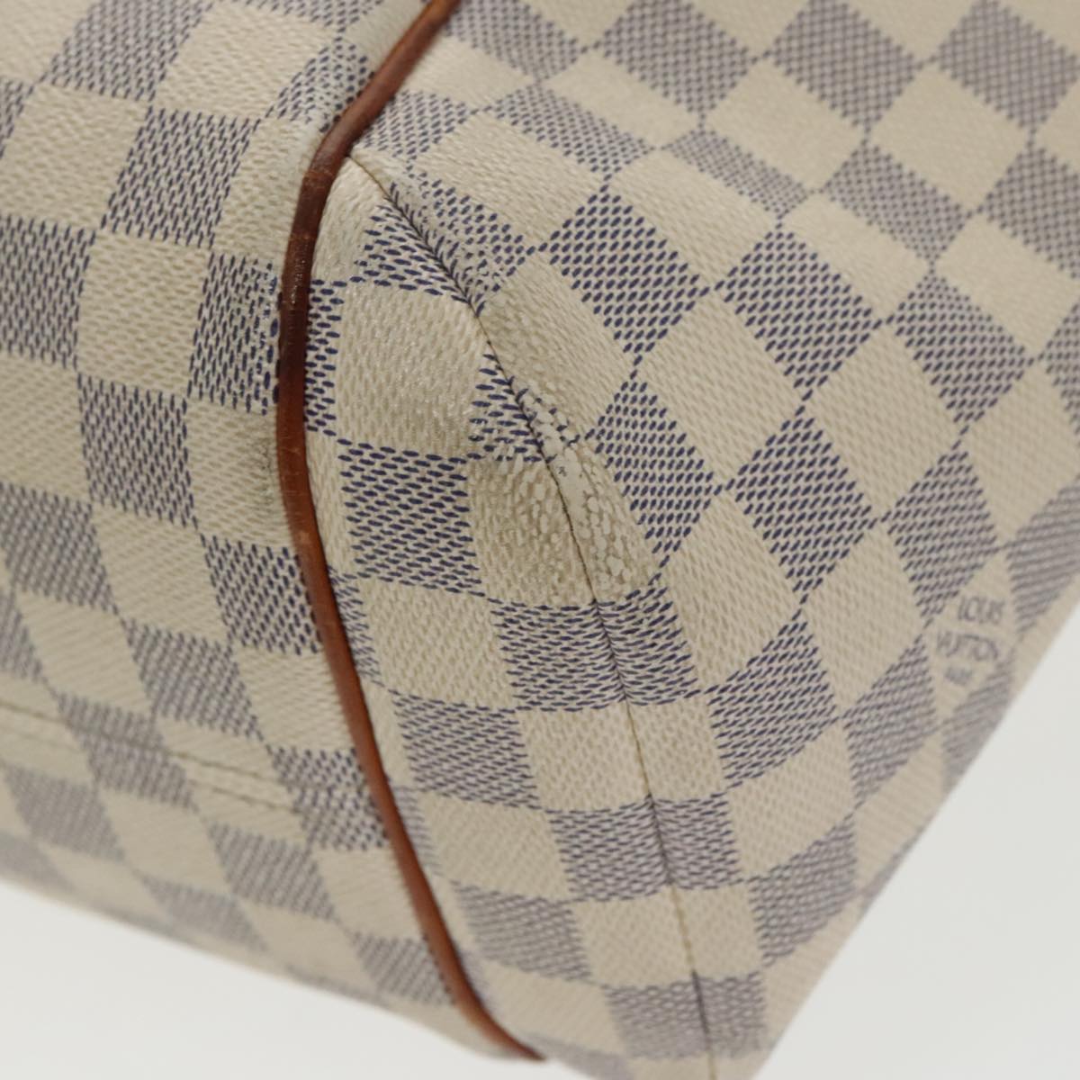 LOUIS VUITTON Damier Azur Totally PM Tote Bag N41280 LV Auth 99532