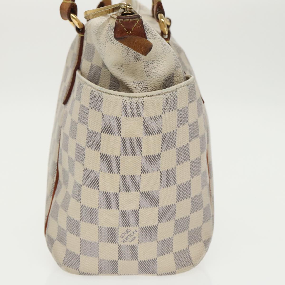 LOUIS VUITTON Damier Azur Totally PM Tote Bag N41280 LV Auth 99532