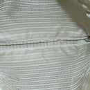 PRADA Tote Bag Nylon White Silver Auth 99539-10