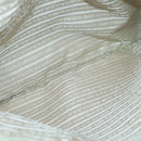 PRADA Tote Bag Nylon White Silver Auth 99539-22