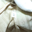 PRADA Tote Bag Nylon White Silver Auth 99539-11
