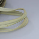 PRADA Tote Bag Nylon White Silver Auth 99539-7