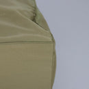 PRADA Tote Bag Nylon Plastic Beige Silver Auth 99542-15