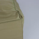 PRADA Tote Bag Nylon Plastic Beige Silver Auth 99542-9