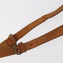 LOUIS VUITTON Adjustable Shoulder Strap Leather 32.7""""""""-40.2"""""""" Beige Auth 99547-12