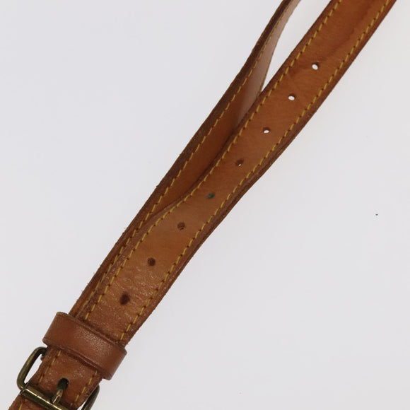 LOUIS VUITTON Adjustable Shoulder Strap Leather 32.7""""""""-40.2"""""""" Beige Auth 99547