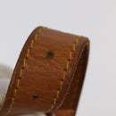 LOUIS VUITTON Adjustable Shoulder Strap Leather 32.7""""""""-40.2"""""""" Beige Auth 99547-17