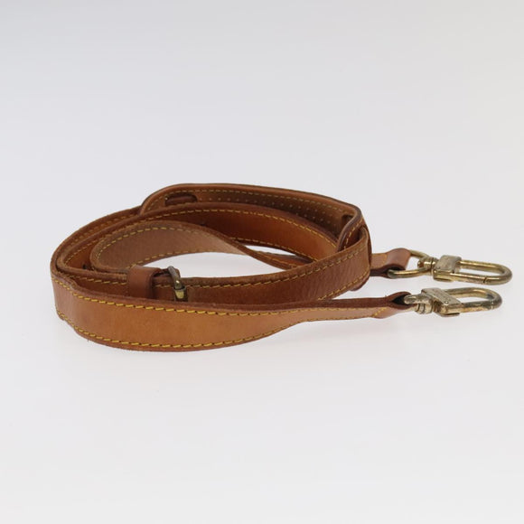 LOUIS VUITTON Adjustable Shoulder Strap Leather 32.7""""""""-40.2"""""""" Beige Auth 99547