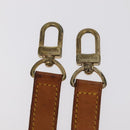 LOUIS VUITTON Adjustable Shoulder Strap Leather 32.7""""""""-40.2"""""""" Beige Auth 99547-6