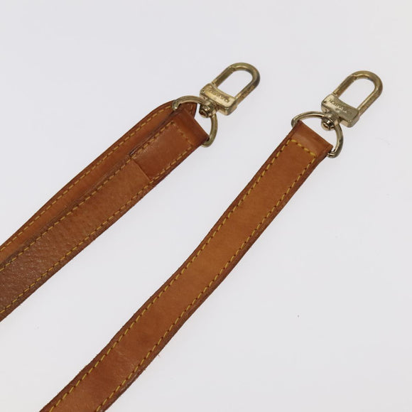 LOUIS VUITTON Adjustable Shoulder Strap Leather 32.7""""""""-40.2"""""""" Beige Auth 99547