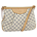 LOUIS VUITTON Damier Azur Siracusa PM Shoulder Bag N41113 LV Auth 99558SAV-1