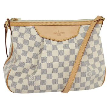 LOUIS VUITTON Damier Azur Siracusa PM Shoulder Bag N41113 LV Auth 99558SAV