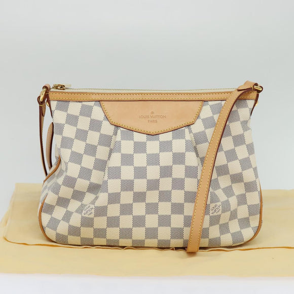 LOUIS VUITTON Damier Azur Siracusa PM Shoulder Bag N41113 LV Auth 99558SAV