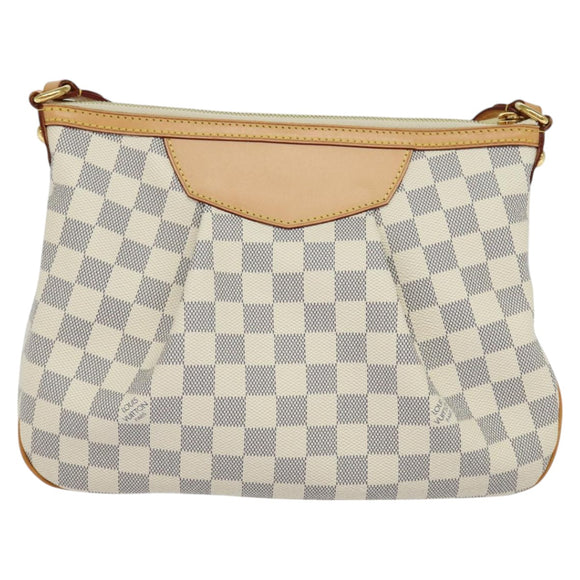 LOUIS VUITTON Damier Azur Siracusa PM Shoulder Bag N41113 LV Auth 99558SAV