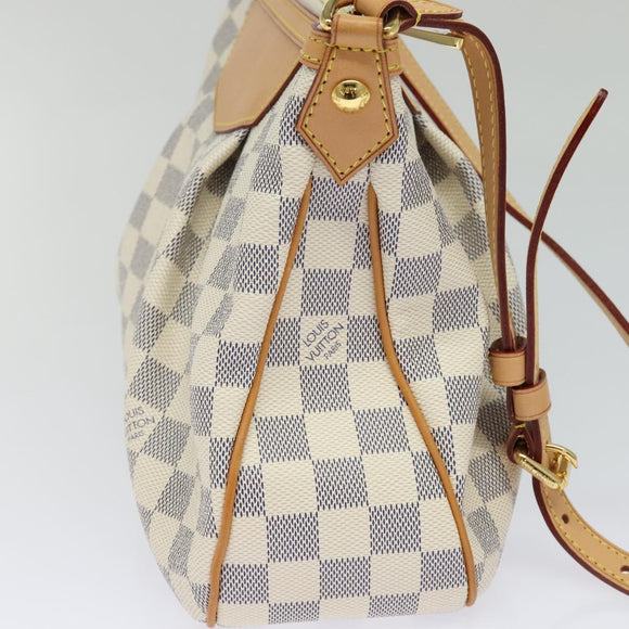 LOUIS VUITTON Damier Azur Siracusa PM Shoulder Bag N41113 LV Auth 99558SAV