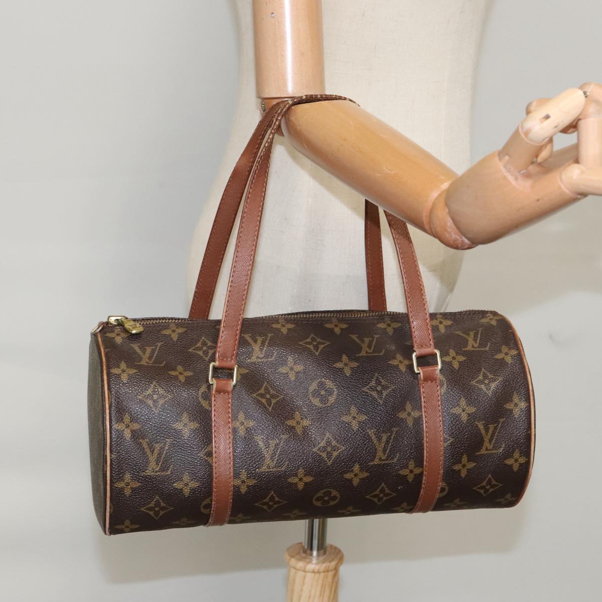 LOUIS VUITTON Monogram Papillon 30 Hand Bag M51385 LV Auth 99565