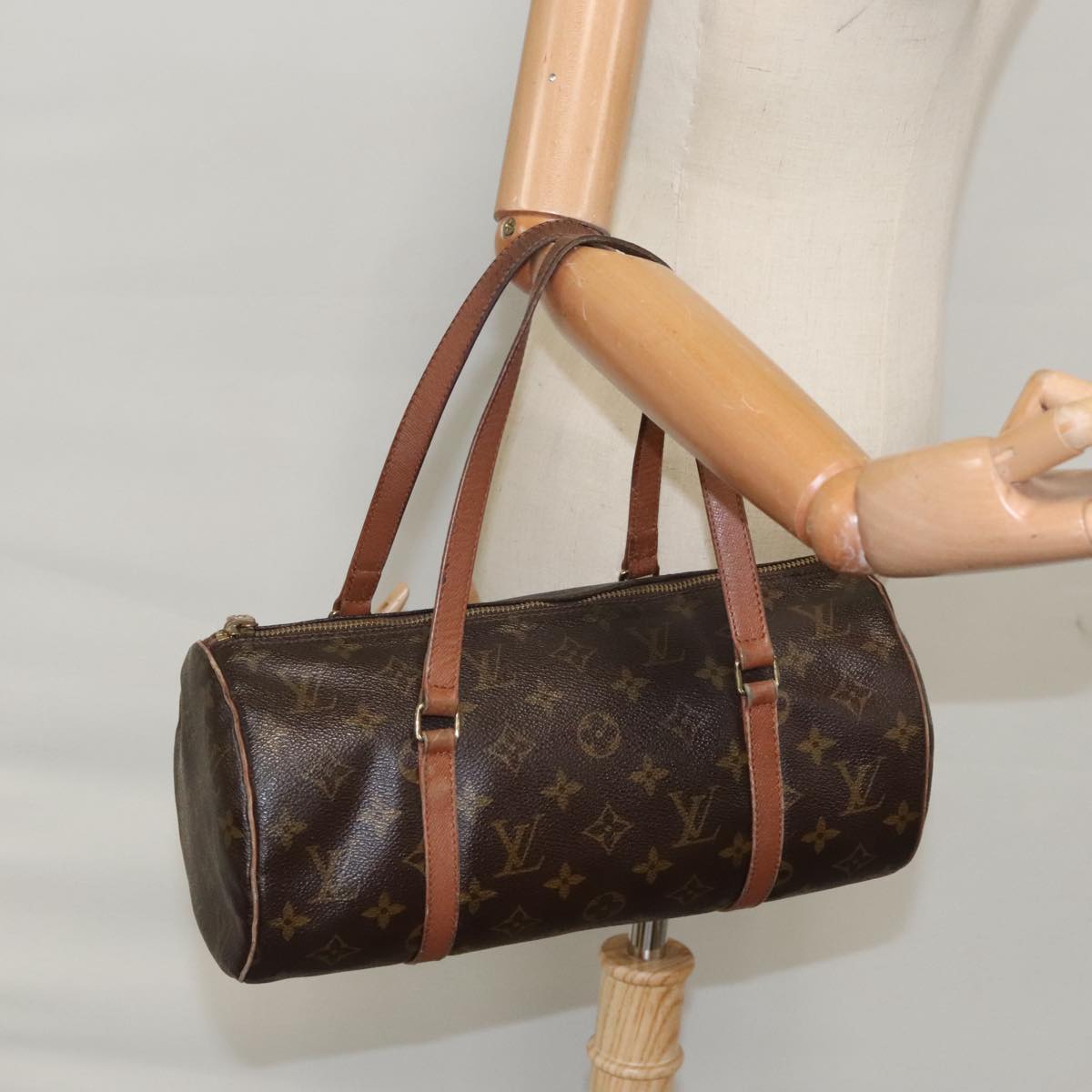 LOUIS VUITTON Monogram Papillon 30 Hand Bag M51385 LV Auth 99595