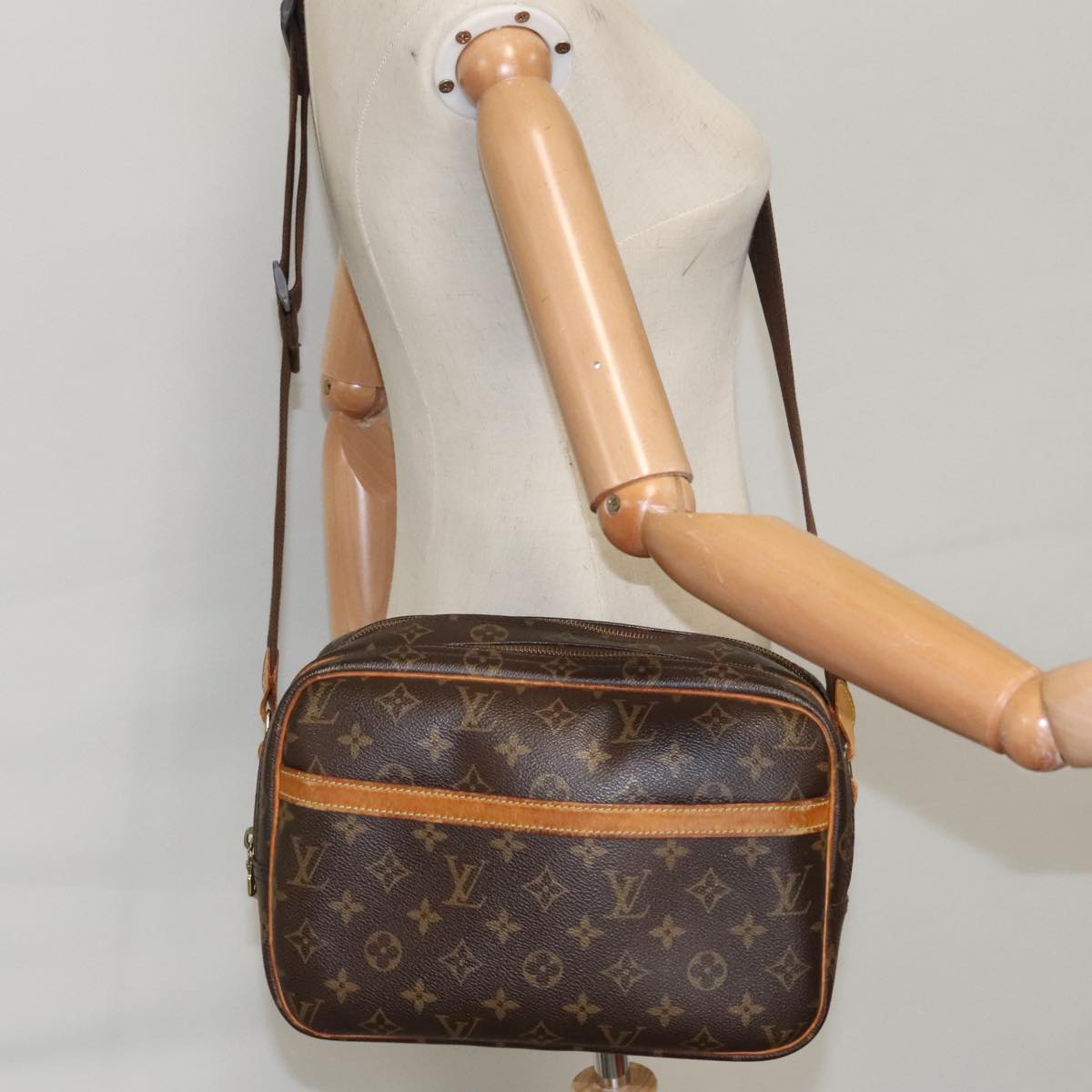 LOUIS VUITTON Monogram Reporter PM Shoulder Bag M45254 LV Auth 99604