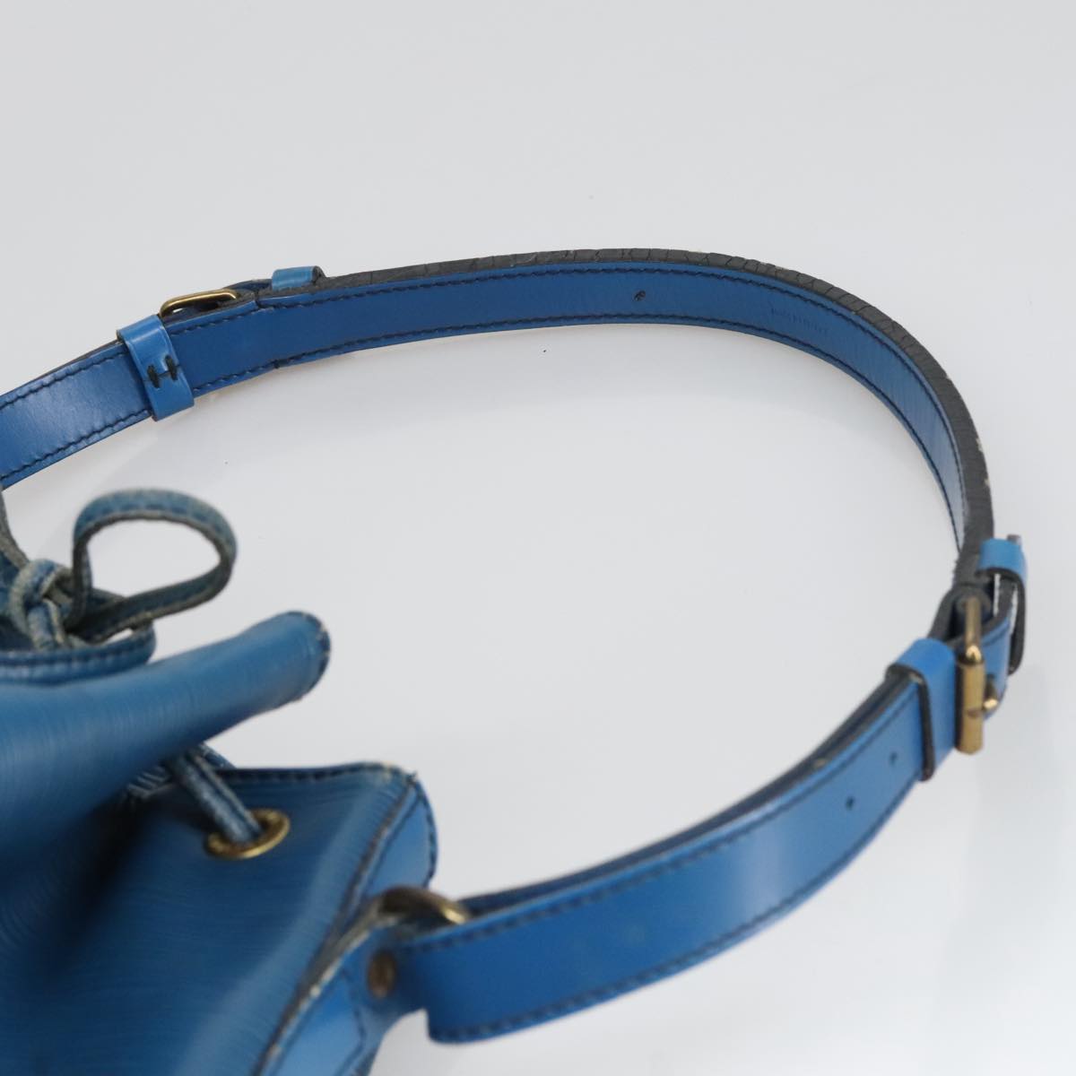 LOUIS VUITTON Epi Noe Shoulder Bag Toledo Blue M44005 LV Auth 99611