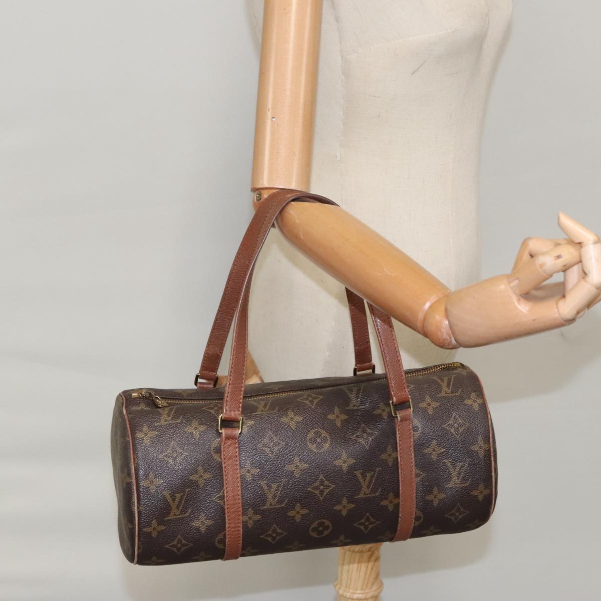 LOUIS VUITTON Monogram Papillon 30 Hand Bag M51385 LV Auth 99621