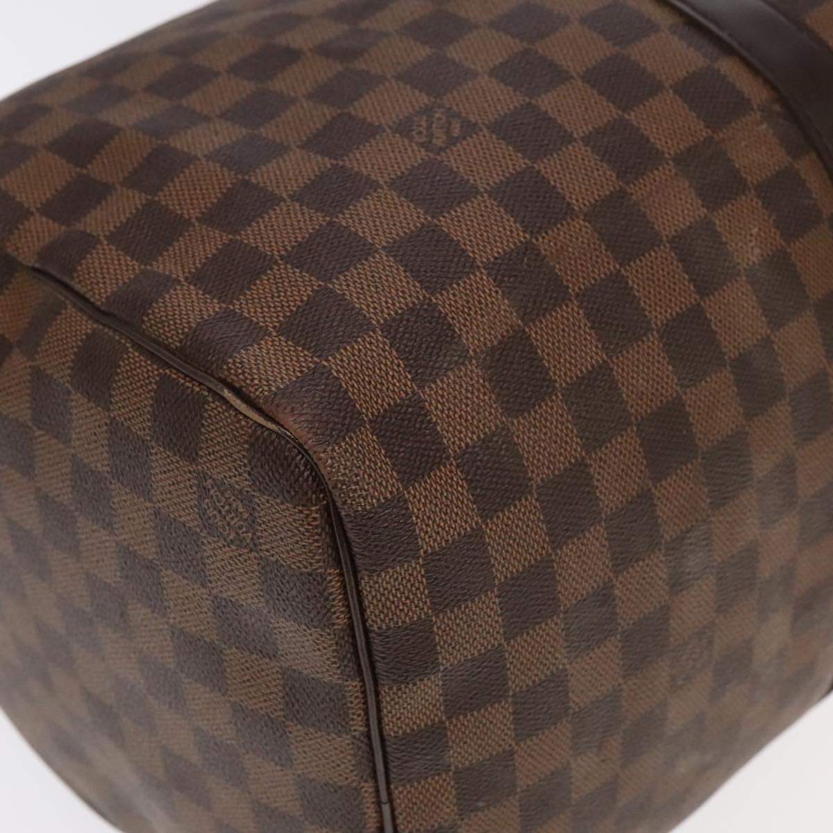 LOUIS VUITTON Damier Ebene Keepall 50 Boston Bag N41427 LV Auth 99623