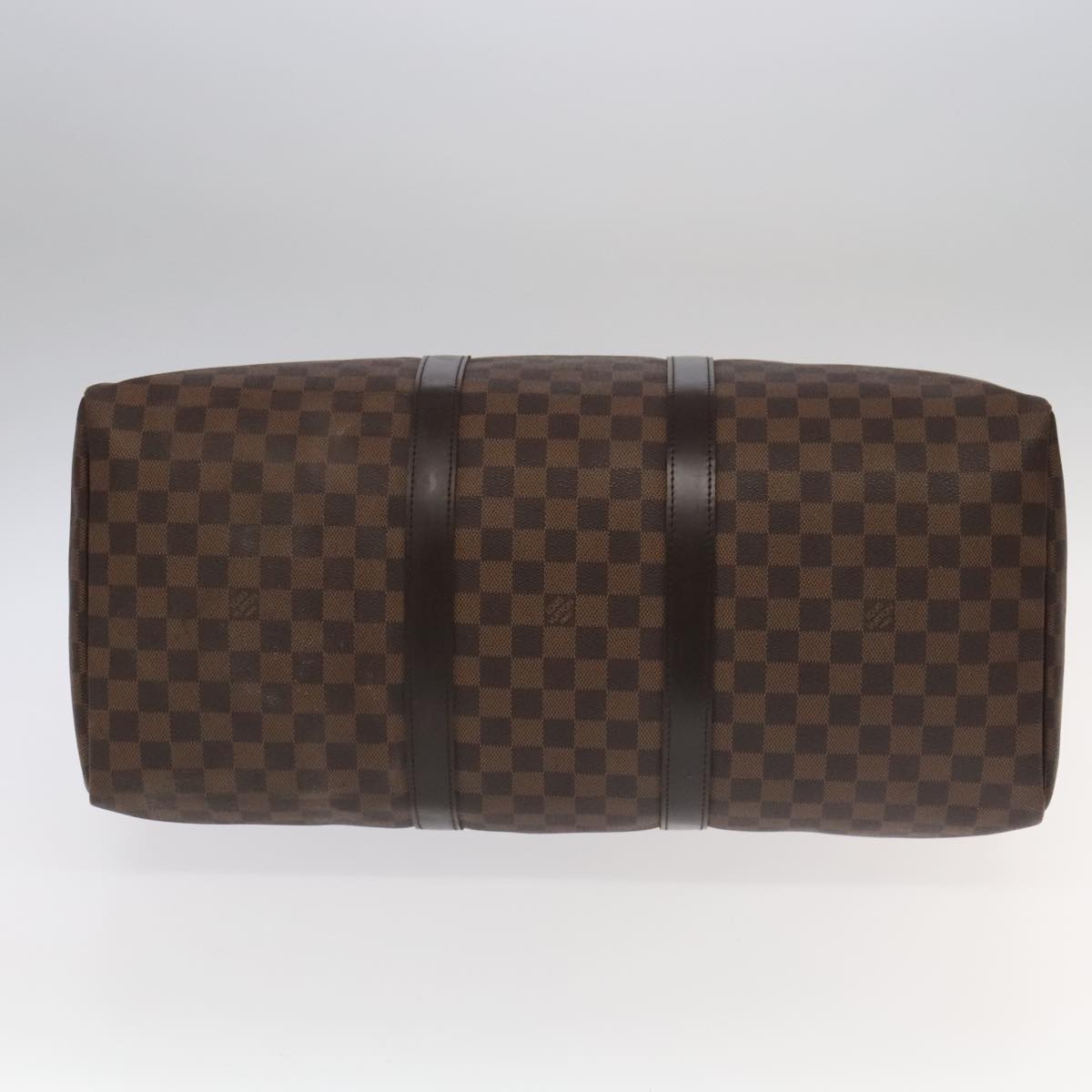 LOUIS VUITTON Damier Ebene Keepall 50 Boston Bag N41427 LV Auth 99623