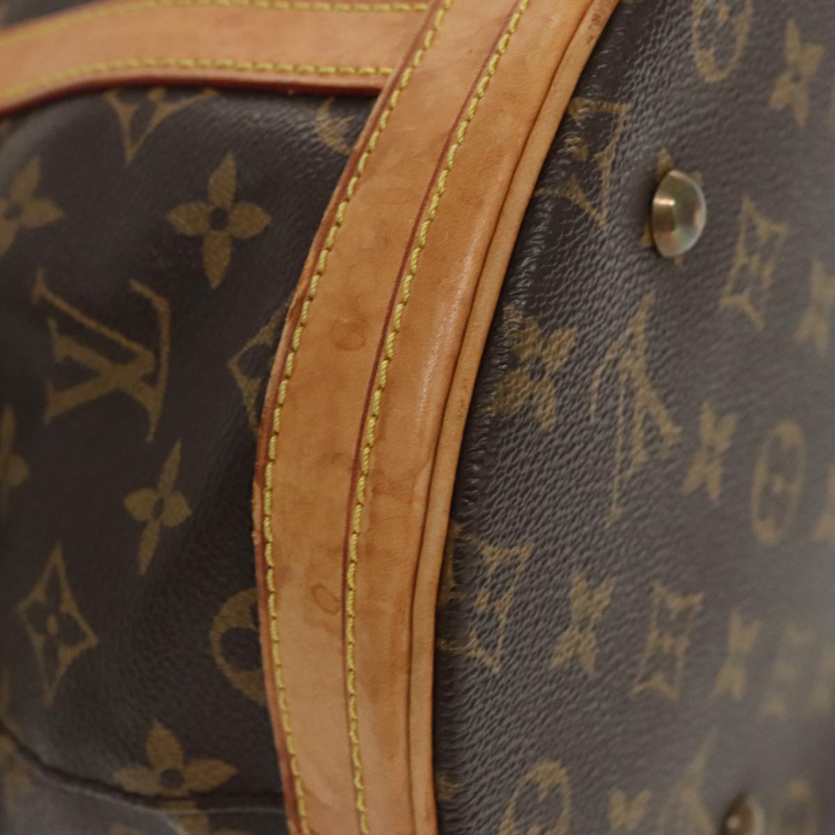 LOUIS VUITTON Monogram Bucket GM Shoulder Bag M42236 LV Auth 99625