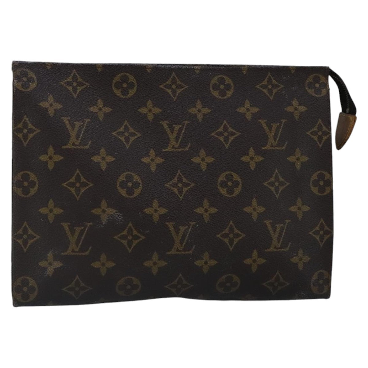 LOUIS VUITTON Monogram Poche Toilette 26 Pouch M47542 LV Auth 99631