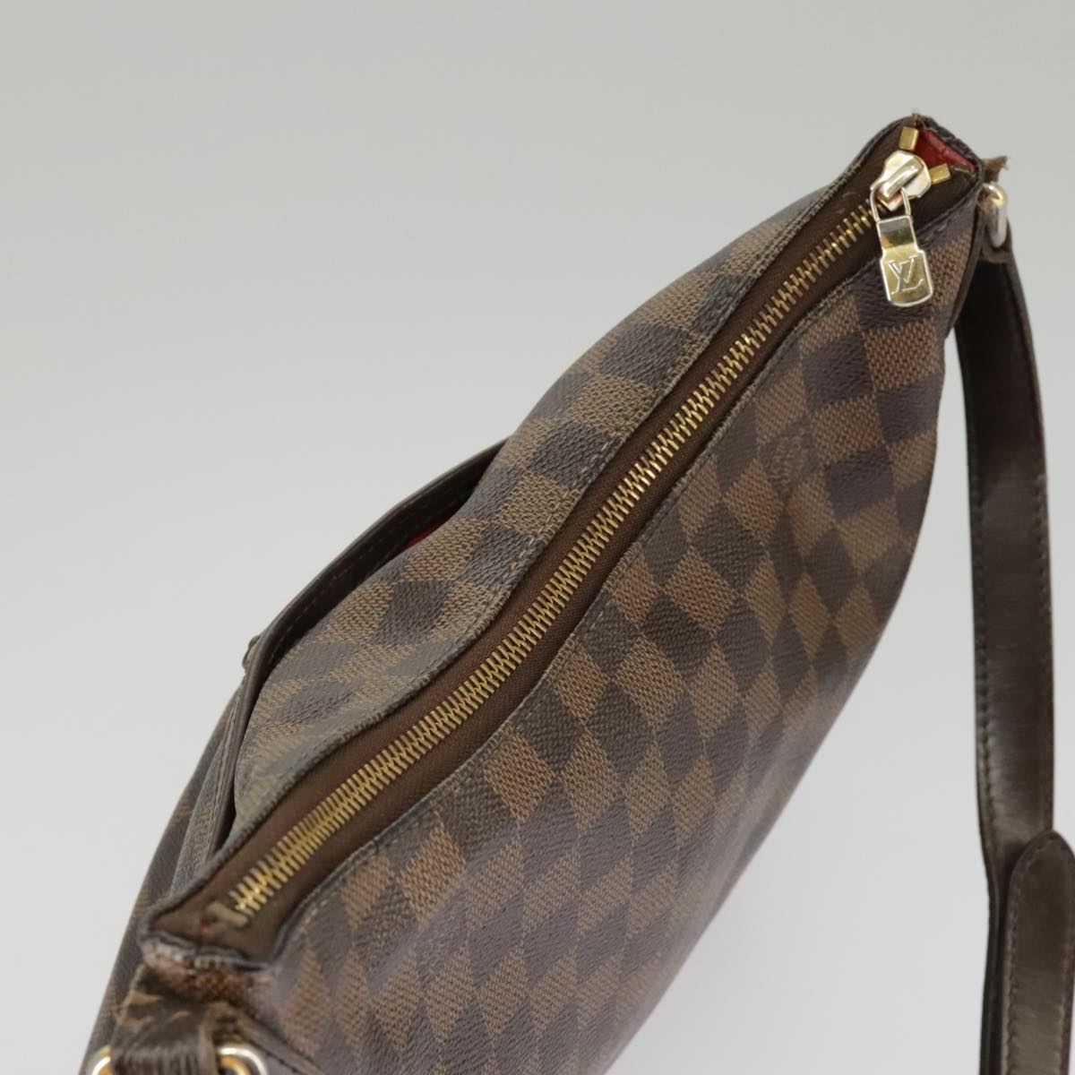 LOUIS VUITTON Damier Ebene Bloomsbury PM Shoulder Bag N42251 LV Auth 99635