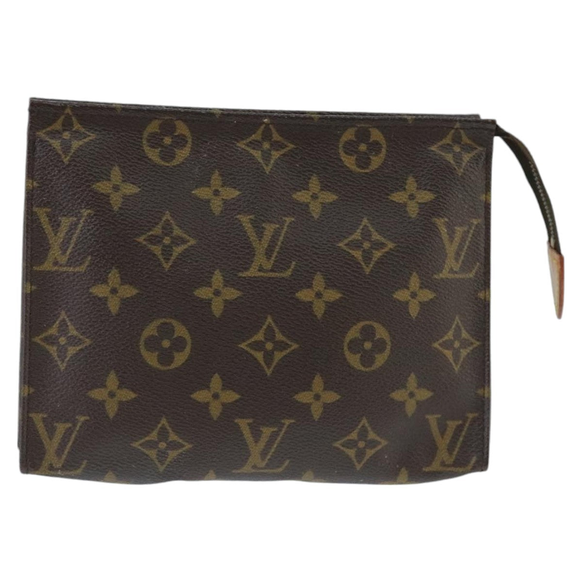 LOUIS VUITTON Monogram Poche Toilette 19 Pouch M47544 LV Auth 99639