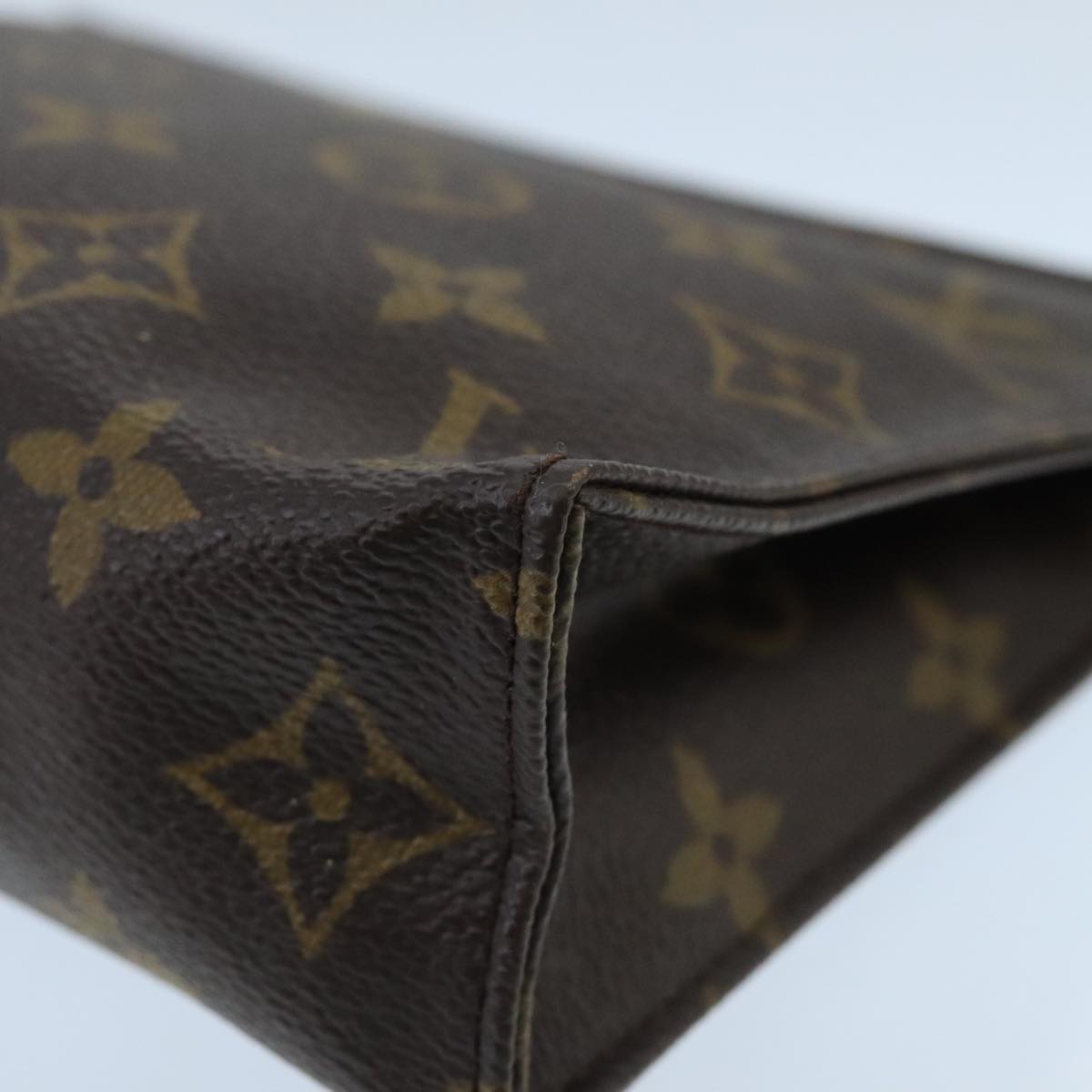 LOUIS VUITTON Monogram Poche Toilette 19 Pouch M47544 LV Auth 99639