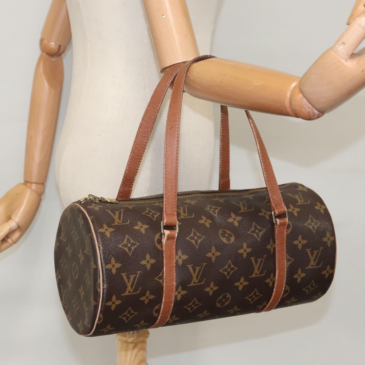 LOUIS VUITTON Monogram Papillon 30 Hand Bag M51385 LV Auth 99640