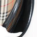 Burberrys Nova Check Hand Bag Canvas Beige Auth 99653-19