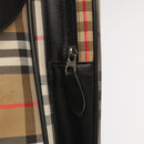 Burberrys Nova Check Hand Bag Canvas Beige Auth 99653-20