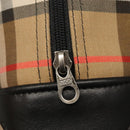 Burberrys Nova Check Hand Bag Canvas Beige Auth 99653-10