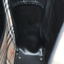 Burberrys Nova Check Hand Bag Canvas Beige Auth 99653-23