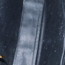 CELINE Macadam Canvas Shoulder Bag PVC Leather Black Gold Auth 99656-10