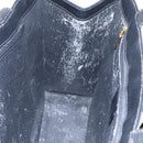 CELINE Macadam Canvas Shoulder Bag PVC Leather Black Gold Auth 99656-11