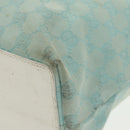 GUCCI GG Canvas Tote Bag Light Blue Gold 002 1098 Auth 99662-15