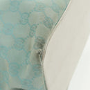 GUCCI GG Canvas Tote Bag Light Blue Gold 002 1098 Auth 99662-16