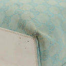GUCCI GG Canvas Tote Bag Light Blue Gold 002 1098 Auth 99662-9